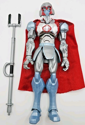 GI Joe Sigma 6 Commando WINDFIRE Cobra Commander V3 CHROME 2007 Hasbro 8'' Hasbro