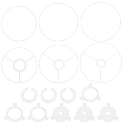 2er-Set Lampenschirmringe 5,9-9,8 Zoll E27/E14 Adapter für Spider Fitter