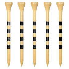 Zivisk Wooden Golf Tees 3-1/4" 100 Count 83mm 3 1/4 Inch, Primary Black Mark