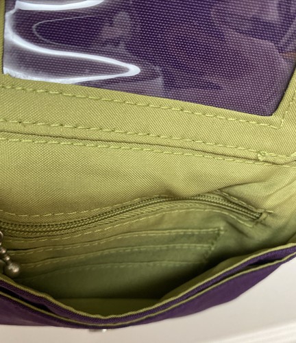 Baggallini Mini Crossbody Convertible Fanny Wallet ID Purse Nylon In Grape - Picture 6 of 6