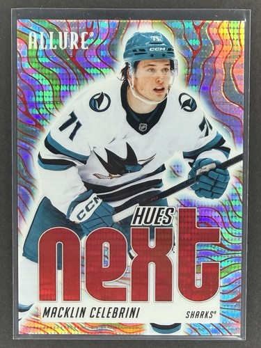 2025-26 Upper Deck Allure Hues Next Red Spectrum /399 Macklin Celebrini #HN-12