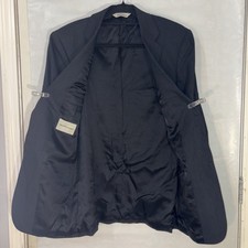 Pronto Uomo Blazer Mens Black Office Career Work Sports Coat Size In Photos