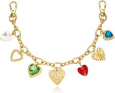 Heart Bag Charm Keychain for Purse Handbag Women Gift Cute Keyring