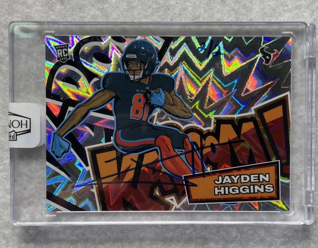 2025 Panini Honors- Absolute Kaboom Auto! Horizontal Jayden Higgins 2/2 #36 (RC)
