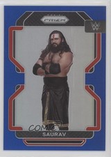 2022 Panini Prizm WWE Blue Prizm 148/199 Saurav #103 0q21
