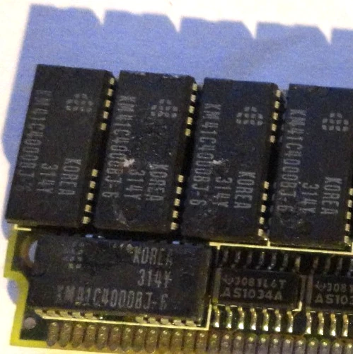 16MB ?? 72 pin 60n FPM DRAM SIMM MEMORY TEXAS INSTRUMENTS CHIPS KM41C4000BJ-6 - Image 3 of 4