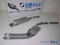 Imasaf Imasaf Auspuffset Mitteltopf + Endtopf für Maserati Mistral Coupe 4.0