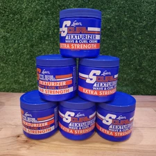 Luster's Scurl Texturizer Wave & Curl Creme Extra  Strength  LOT 5 Jars  15 Oz
