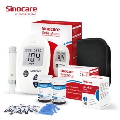 Safe-Accu Blutzucker-Testkit mit 50 Teststreifen und 50 Lanzetten (ohne Code)