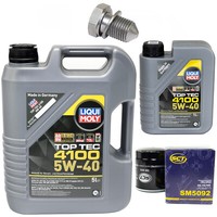 MotoröL Set 5W-40 6 Liter + ÖLfilter SM 5092 + Schraube FüR VW Transporter VI