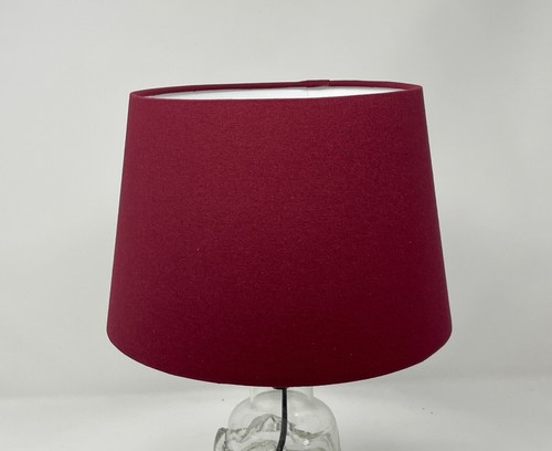 Lampshade Burgundy Cotton Tapered Empire Light Shade - Picture 2 of 10