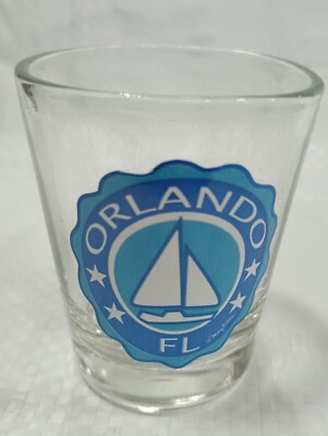 Orlando Florida shot glass sailboat souvenir