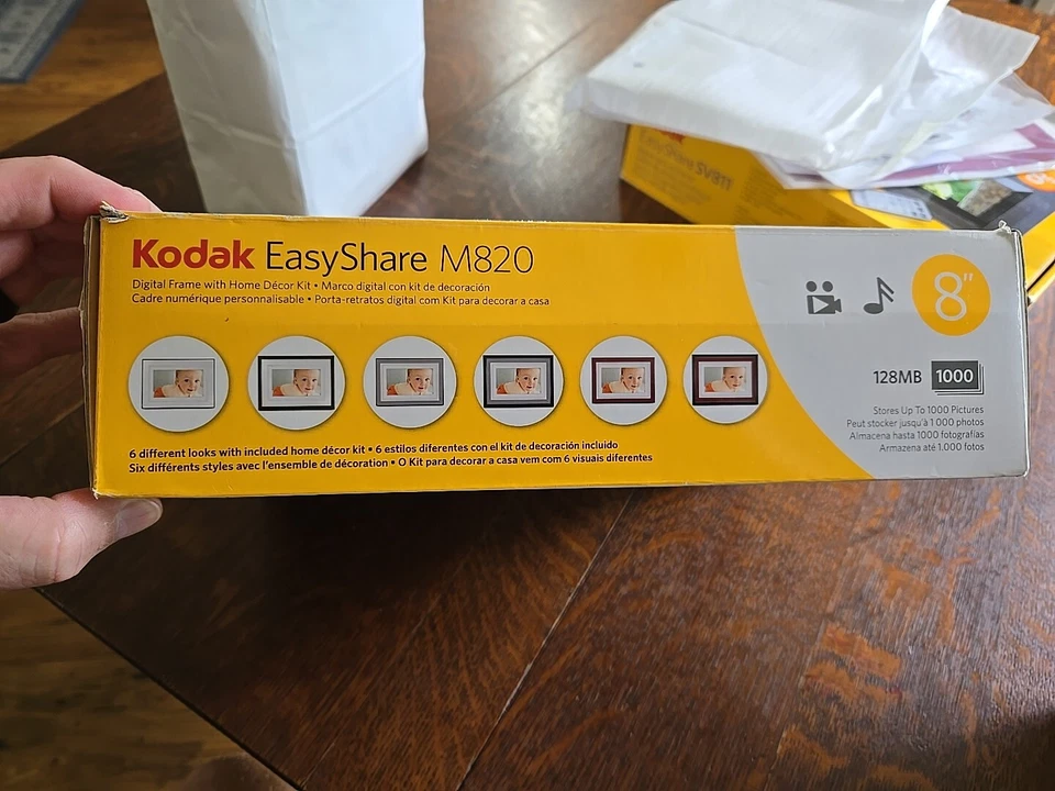 Kodak EasyShare M820 8" Digital Picture Frame-(C2) New Fast Free Shipping - Image 4 of 4