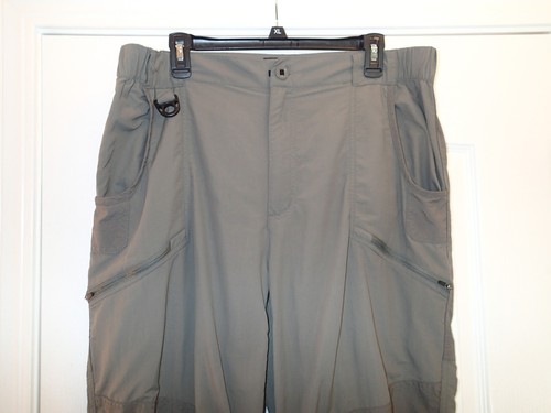 Rail Riders Men's Bushwacker Weatherpants Slate X-Large Zipper Hiking Pants - Picture 3 of 7