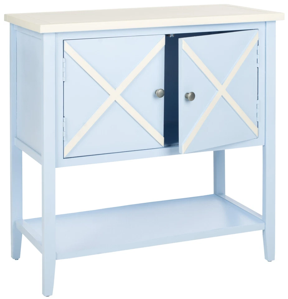 SAFAVIEH Polly Sideboard | Light Blue / White | - Image 2 of 3