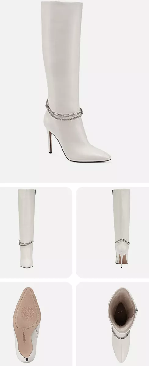 Vince camuto hotsell white boots