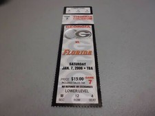 Florida Gators vs Georgia Bulldogs (1-7-2006) Basketball Game Ticket Stub