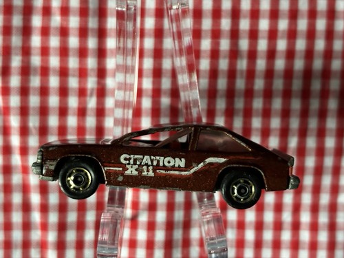 Hot Wheels 1980 Chevy Citation X-11 Rust Black Wall Orange Interior Malaysia - Picture 3 of 10
