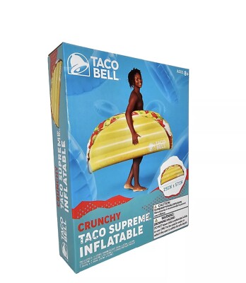 2 For  $17.12 Taco Bell Inflatable Pool Float 57 x 29 