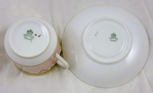 Aynsley Bone China Tea Cup & Saucer. pink / gilding - Bild 5 von 5