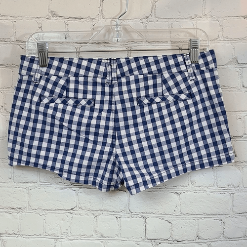 Abercrombie Girls 16 Blue Plaid Shorts Cute Stretch Cotton Casual School Shortie - Picture 5 of 6