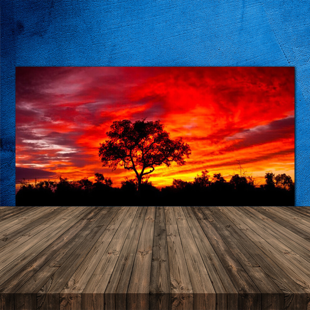 Crédence de cuisine en verre panoramique 120x60 pour une ambiance nature