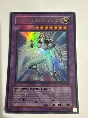 Yugioh Elemental Hero Glow Neos STON-EN036 Ultra Rare Unlimited Edition LP