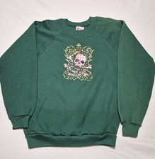 Vintage Hanes Activeware Kids "So Not A Princess" Fun Sassy Skull Sweatshirt NEW