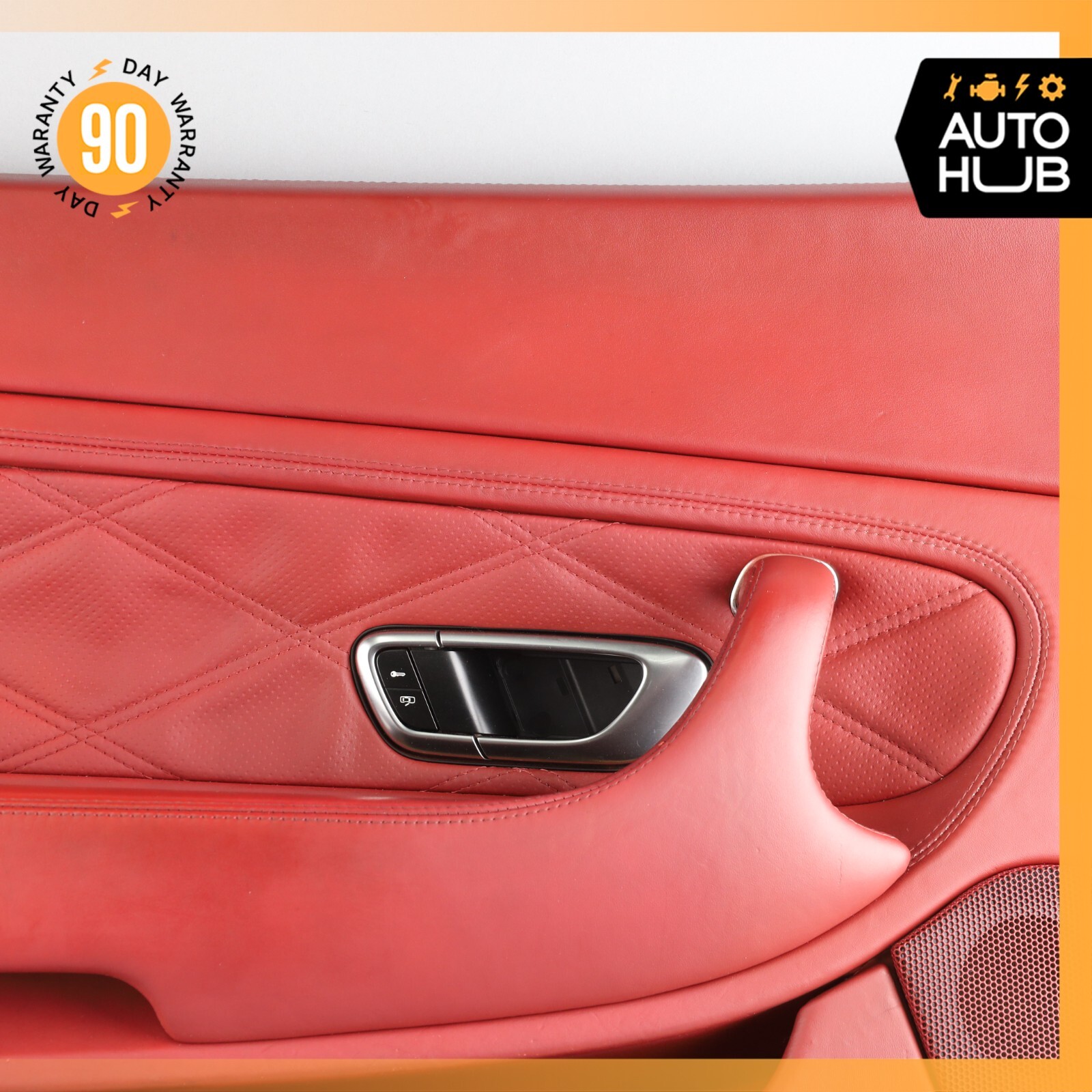 03-10 Bentley Continental GT Left Driver Side Interior Door Panel Red OEM 73k