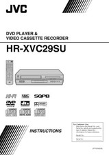 JVC HR-XVC29SU VCR Owners Instruction Manual Reprint