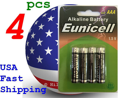 4 pcs Size AAA LR3 LR03 0% Hg Heavy Duty Card 1.5V TTT Alkaline Battery