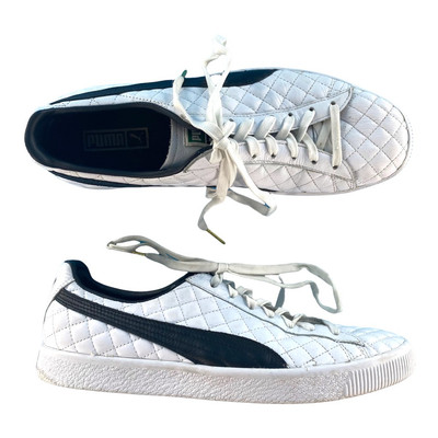 Puma Mens Clyde Dressed Part Deux Trainers Shoes White 363636 01 Lace Up  12M | eBay