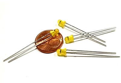 LED 3mm gelb selbstblinkend 8 Stück für 4-16V self flashing Kfz-Modellblinker