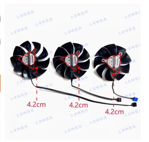 For EVGA RTX3070 3070ti 3080 3080ti XC3 Graphics Card Fan PLD09220S12HH - Afbeelding 7 van 13