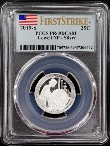 2019 S Silver Proof Lowell National Park Quarter certified PR 69 DCAM by PCGS! - Picture 1 of 4