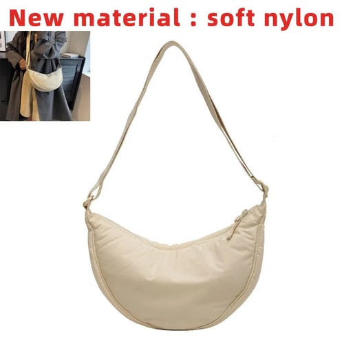 Borsa a tracolla donna portatile in tessuto imbottita borse a tracolla borse messenger bag - Foto 25 di 36