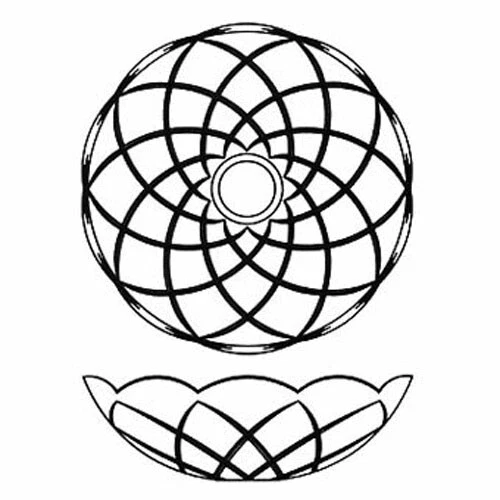 Asfour Crystal Bobeche 4-in With 1.5in-Teardrop Prisms Gold Pin-5 Side Hole Cups - Image 2 of 2