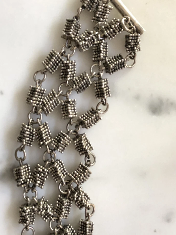 Interesante brazalete de plata firmado por Michael Dawkins nuevo sin etiquetas Foto 4 de 4