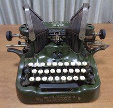 OLIVER No.9 Typewriter Standard Visible Writer Antique Vintage Retro Used thumbnail