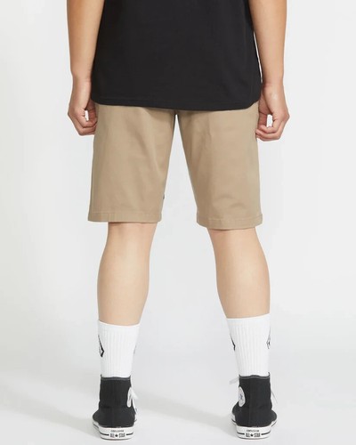Volcom Frickin Modern Stretch Shorts - Khaki 38 inch Waist NWT $55 - Picture 4 of 7