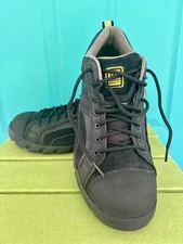 Men’s 11.5 CAT Work Shoes Caterpillar P89955 Argon Composite Toe Black Leather