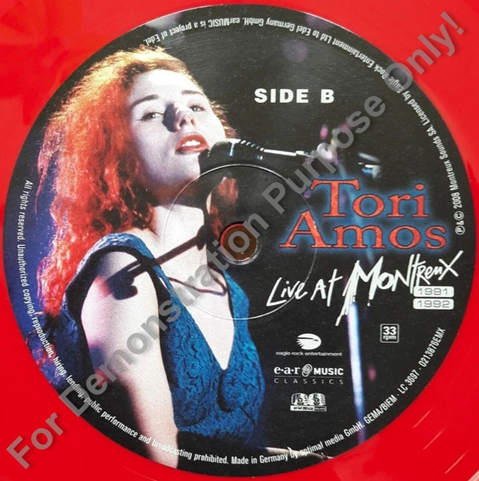 TORI AMOS Live At Montreux 1991/92 NUMBERED 1 of 3000 RED Coloured 180g 2-LP NEW - Image 4 of 4