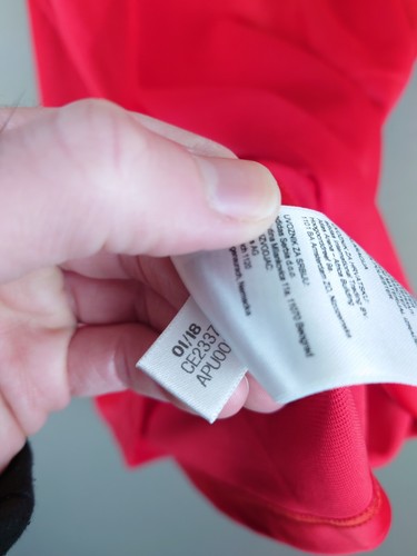 Polo Adidas Belgio Calcio Calcio Manica Corta Rossa Uomo Taglia S - Foto 12 di 19
