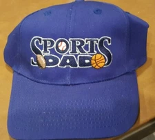 Sports Dad Blue Baseball Hat Cap Snapback Trucker Basketball Football 
