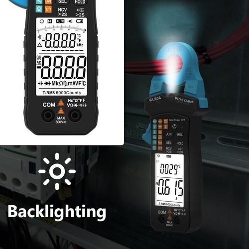BTMETER TRMS Zangenmultimeter 6000 CAT III 300V, NCV, Auto-Range, Temperatur - Bild 3 von 9