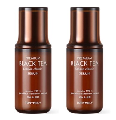 TONYMOLY Premium Black Tea London Classic Serum 50ml × 2 | Antioxidant-Rich, Hyd