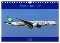 "Calendar 2027 · US Version · Colorful Airliner (Wall Calendar 2027 12\" × 8\" Land"