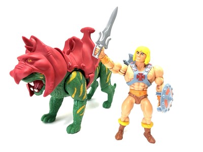 Mattel MOTU Masters Of The Universe Origins Retro He-Man & BattleCat Complete 5 