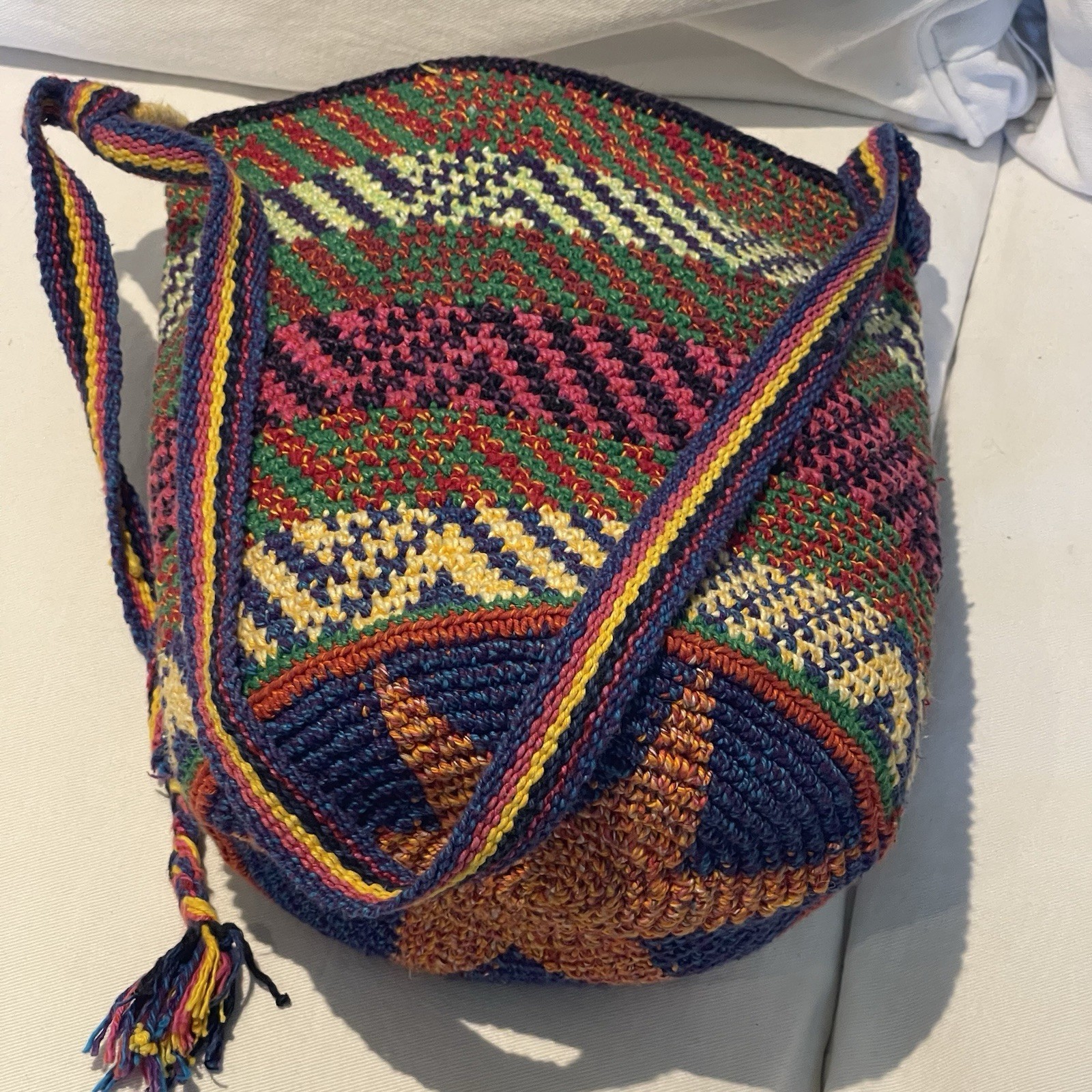 Handmade Guatemalan Hackysack Style Shoulder Bag … - image 4