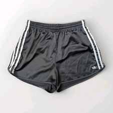 ADIDAS Sprinter Satin Shorts Running Damen Fitness Laufen 34 Retro schwarz